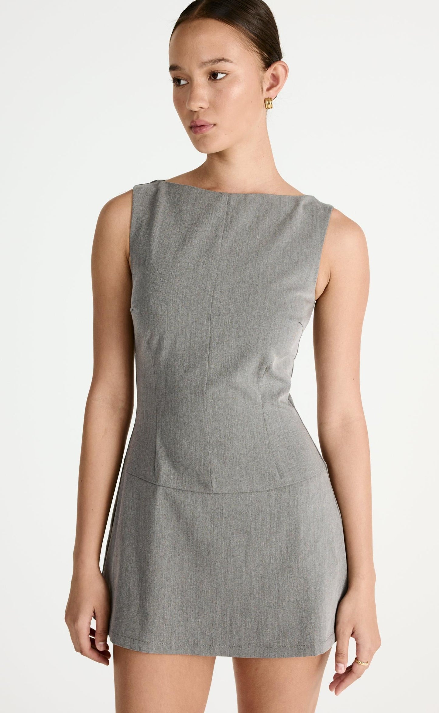 Flux Mini Dress (Grey)