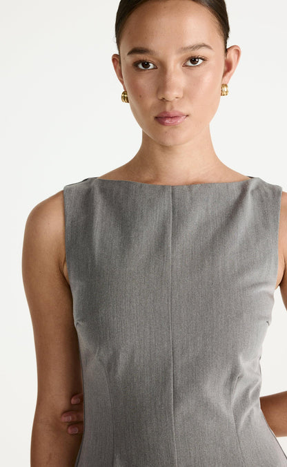 Flux Mini Dress (Grey)