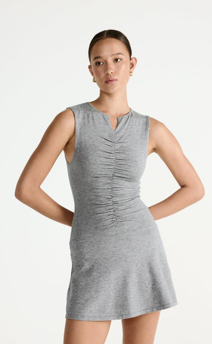 Laney Mini Dress (Grey Marle)