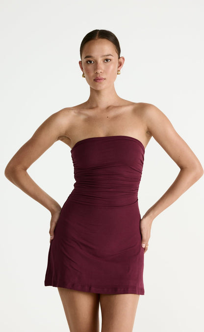 Sarie Mini Dress (Plum)
