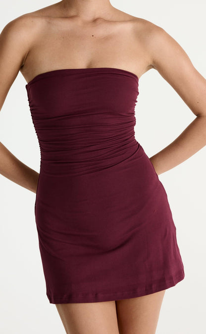 Sarie Mini Dress (Plum)