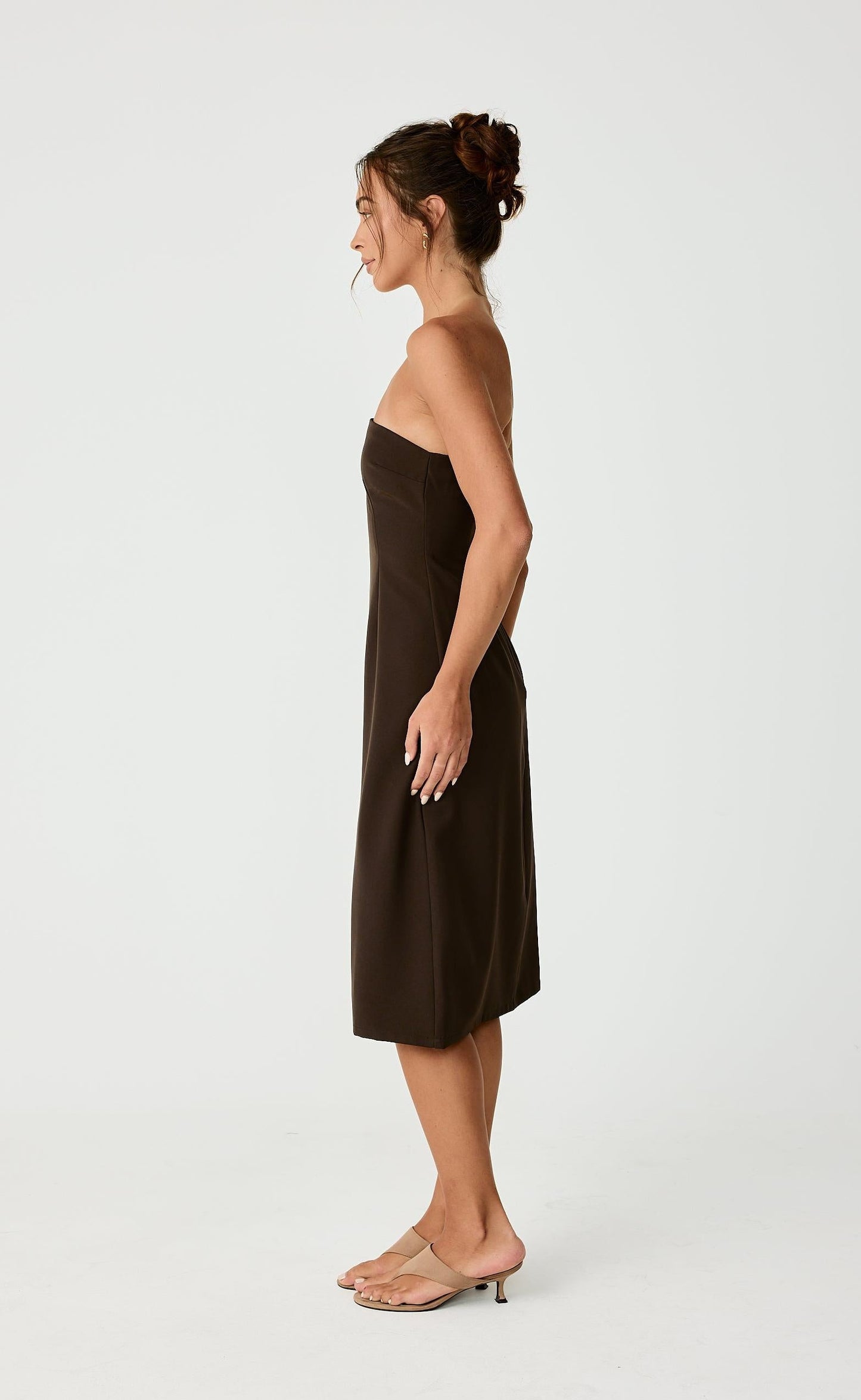 Sebel Midi Dress (Chocolate)