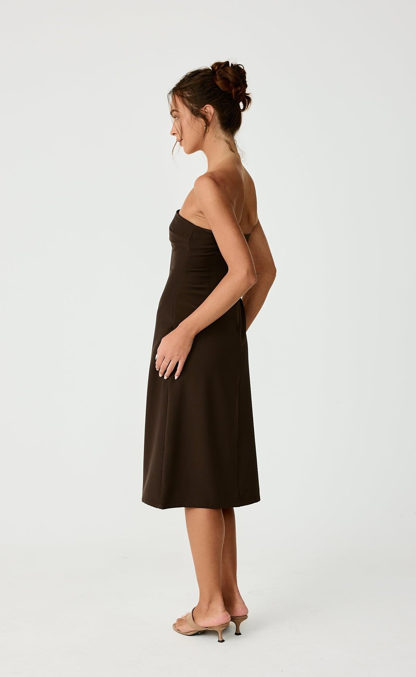 Sebel Midi Dress (Chocolate)