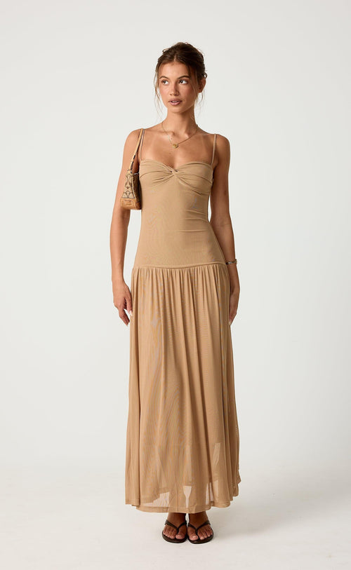 Seduce Maxi Dress (Nude)