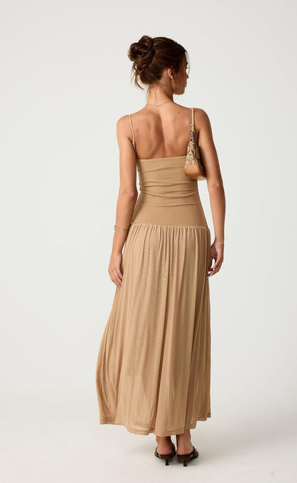 Seduce Maxi Dress (Nude)
