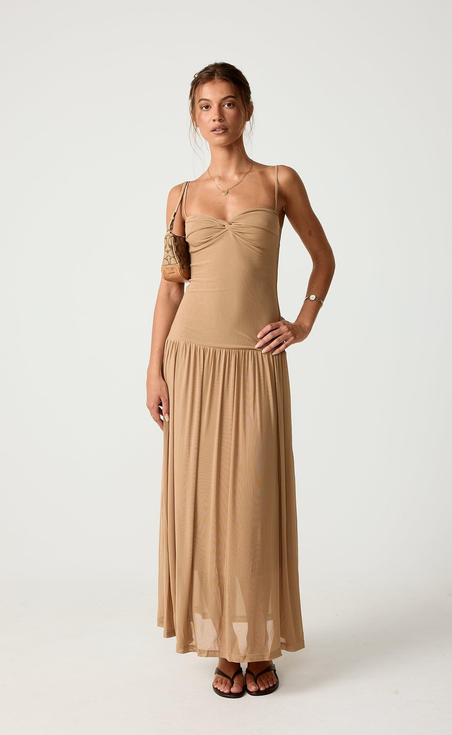 Seduce Maxi Dress (Nude)