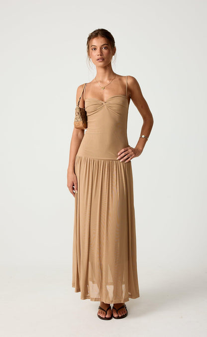 Seduce Maxi Dress (Nude)