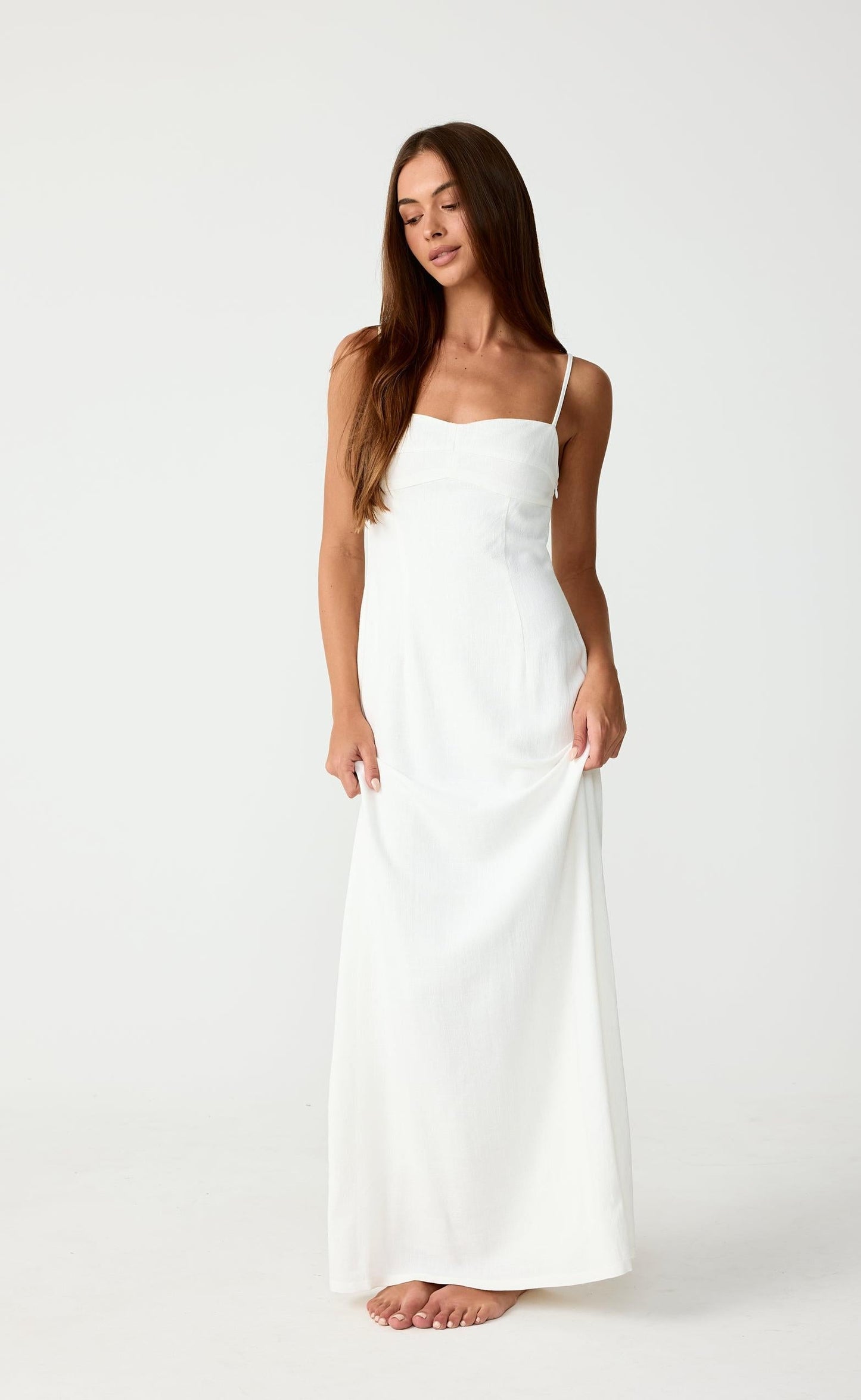 Selene Maxi Dress (White)