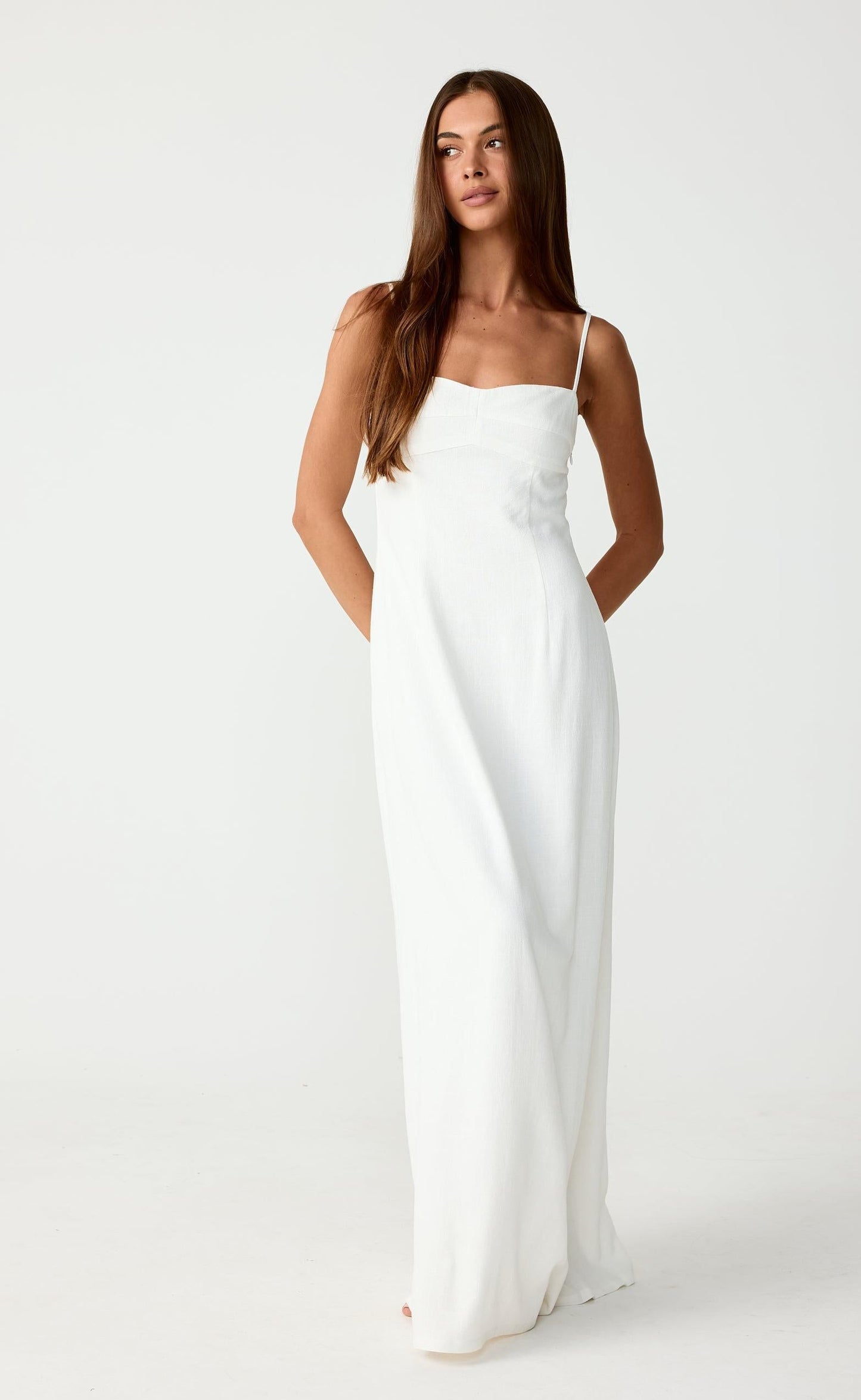 Selene Maxi Dress (White)