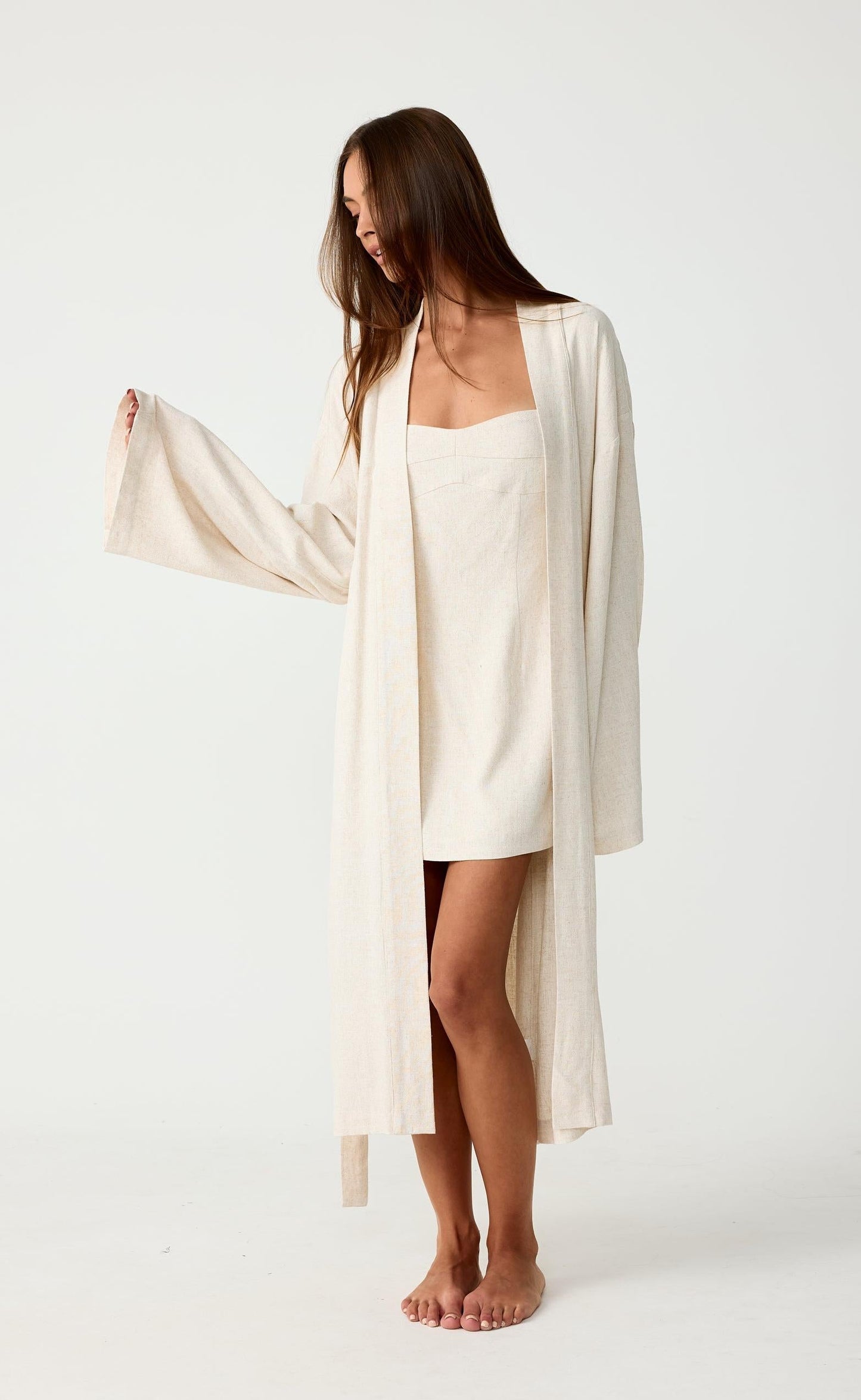 Selene Mini Dress (Natural)