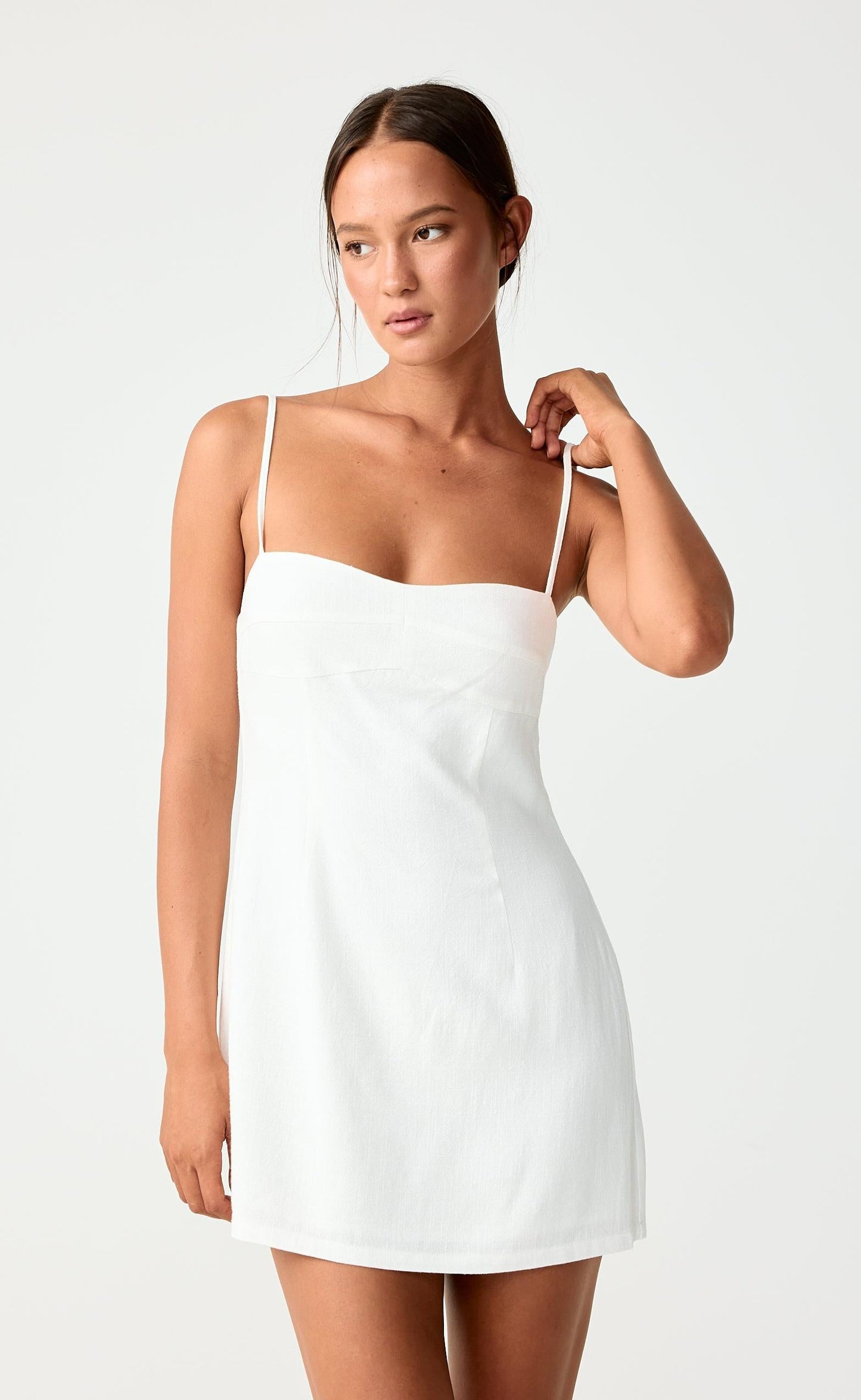 Selene Mini Dress (White)