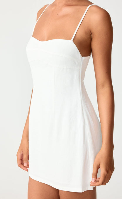 Selene Mini Dress (White)