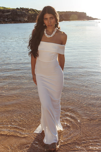 Southern Star Oversized Bow Maxi Dress Ivory
