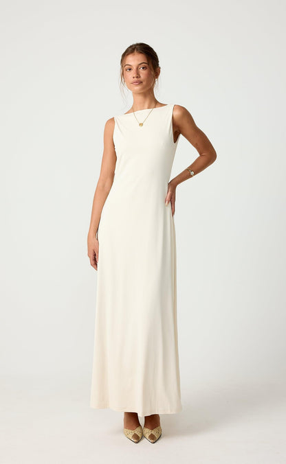 Soulmate Maxi Dress (Oat)