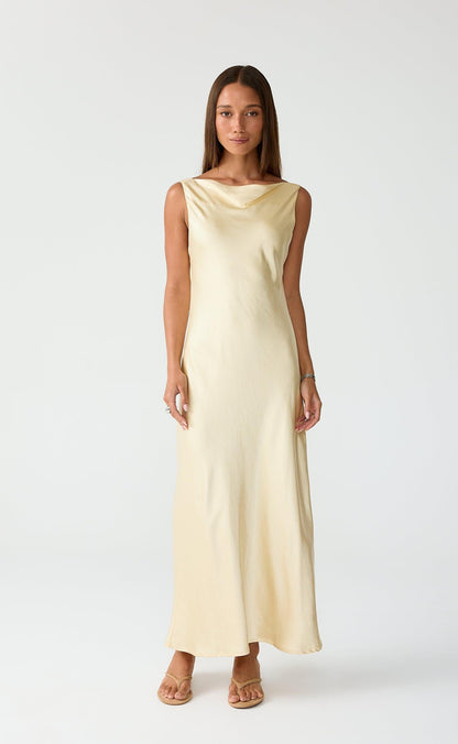 Springtime Maxi Dress (Lemon)