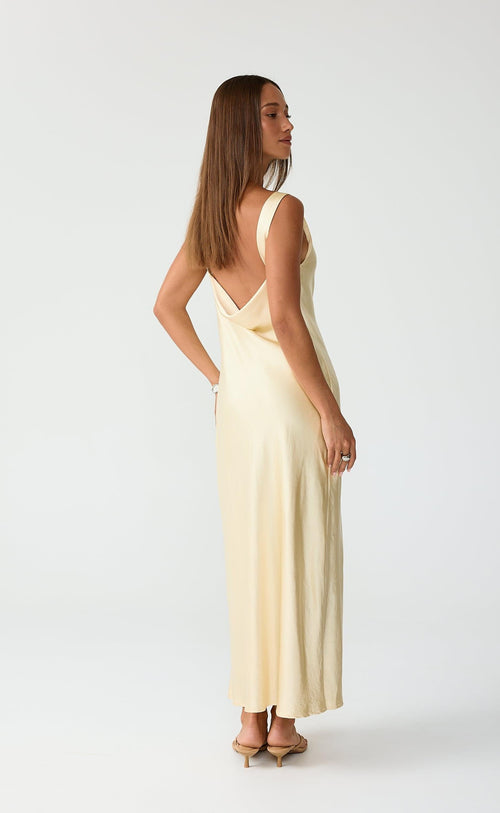 Springtime Maxi Dress (Lemon)