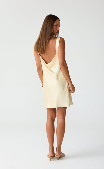 Springtime Mini Dress (Lemon)