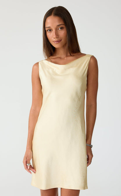 Springtime Mini Dress (Lemon)