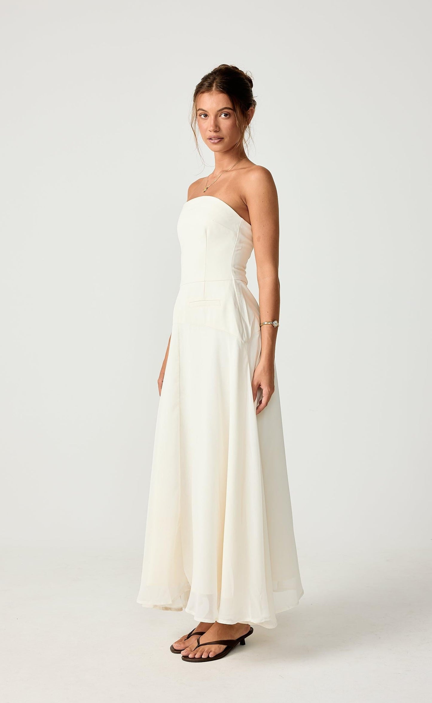 Stella Midi Dress (Cream)