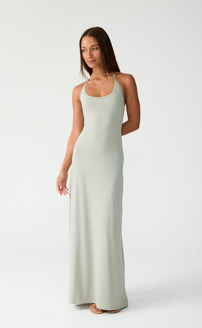 Stevie Maxi Dress (Light Smoke)