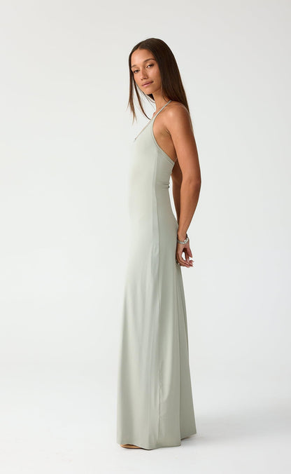 Stevie Maxi Dress (Light Smoke)
