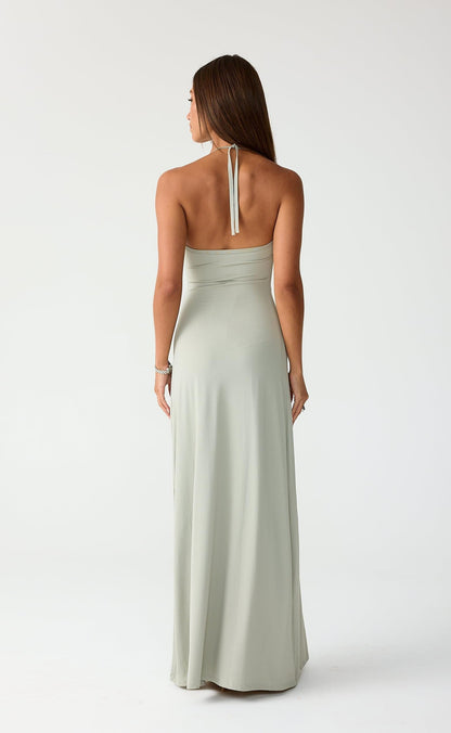 Stevie Maxi Dress (Light Smoke)