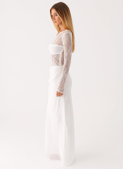 Take Your Time Maxi Dress - White
