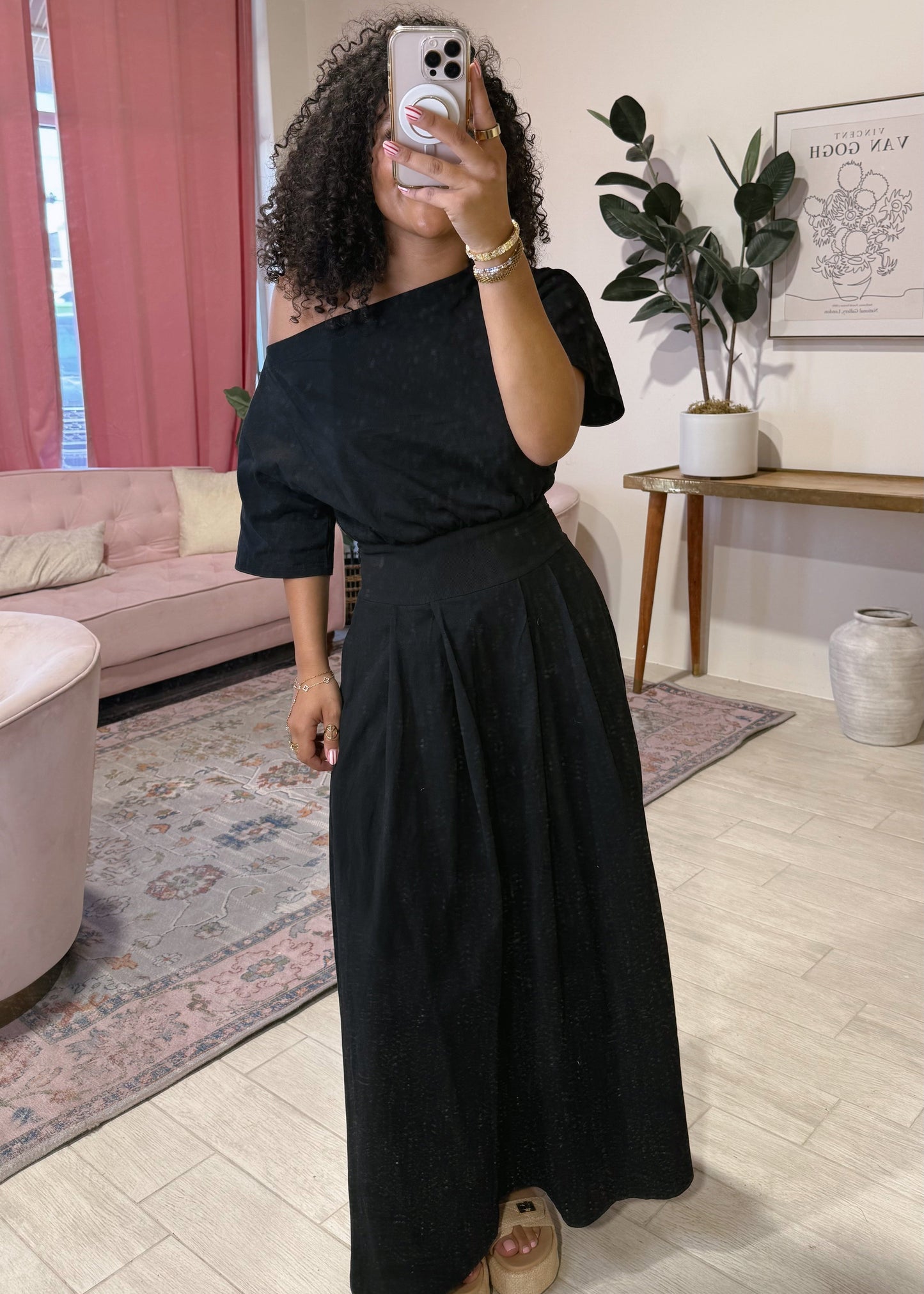 Boatneck Maxi Dress