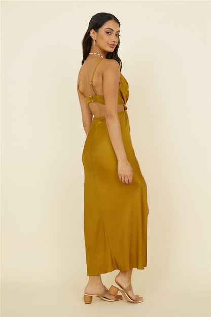 Artemis Midi Dress Brown