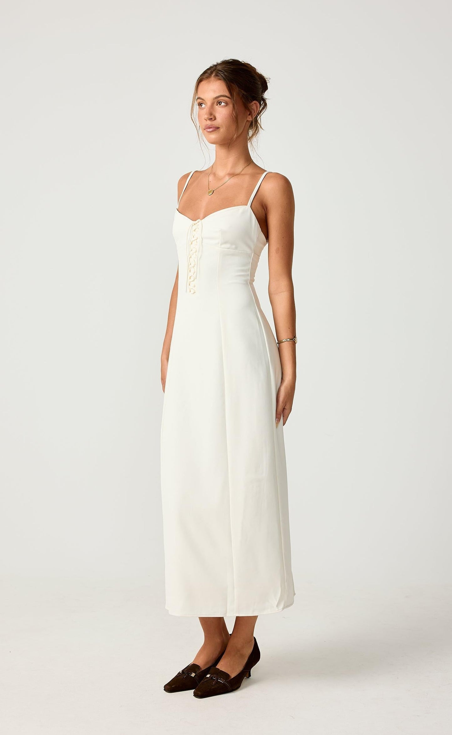 Whirlwind Love Midi Dress (Oat)