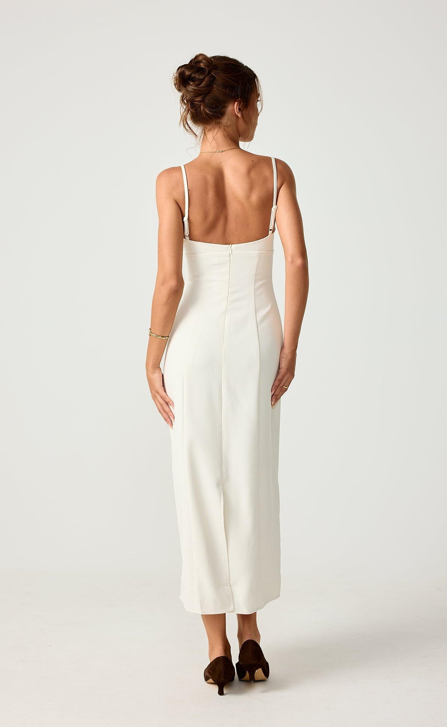 Whirlwind Love Midi Dress (Oat)
