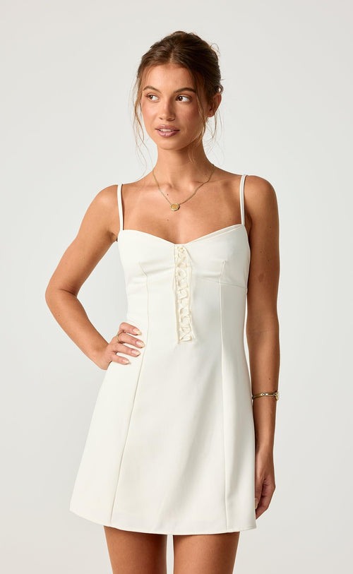 Whirlwind Love Mini Dress (Oat)
