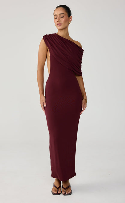 Alisa Maxi Dress (Wine)