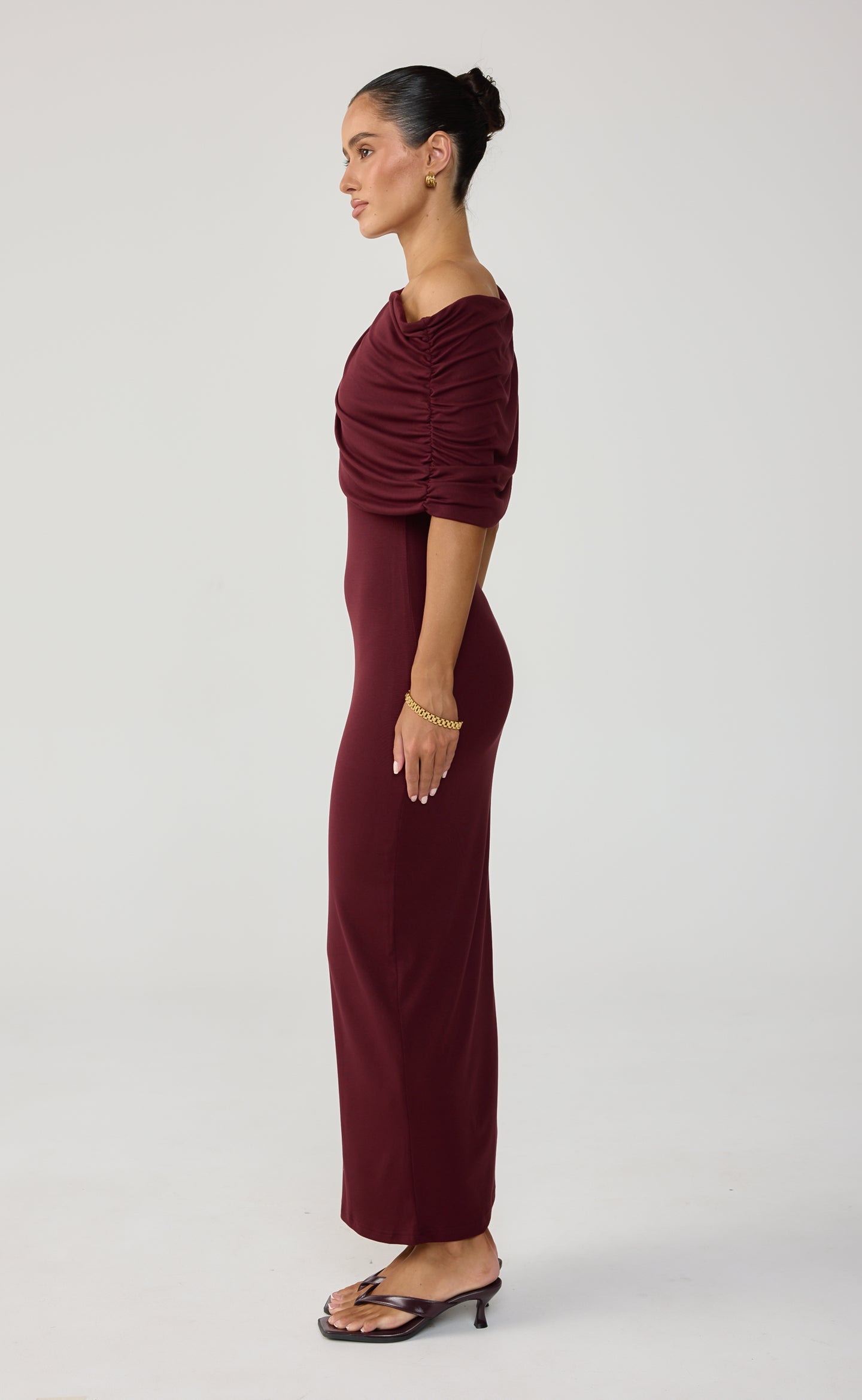 Alisa Maxi Dress (Wine)