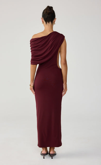 Alisa Maxi Dress (Wine)