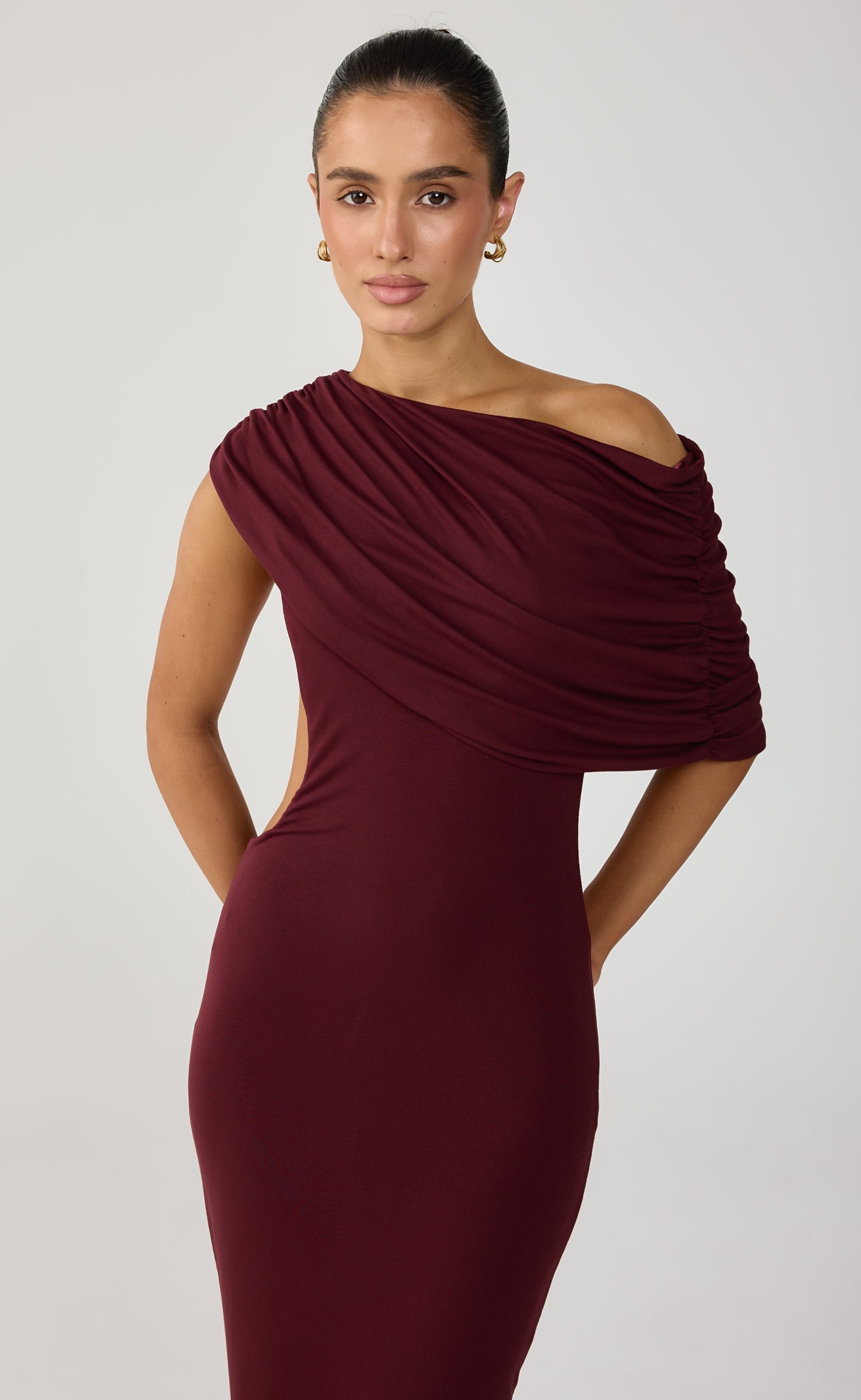 Alisa Maxi Dress (Wine)