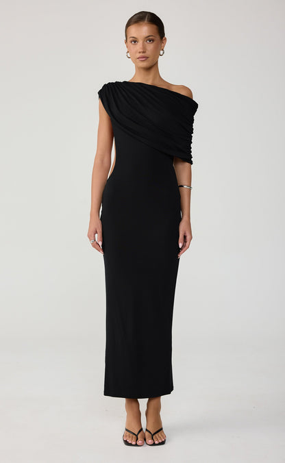 Alisa Maxi Dress (Black)