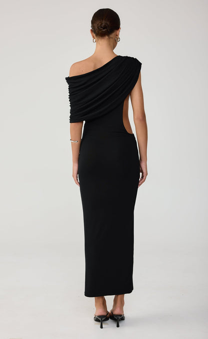 Alisa Maxi Dress (Black)