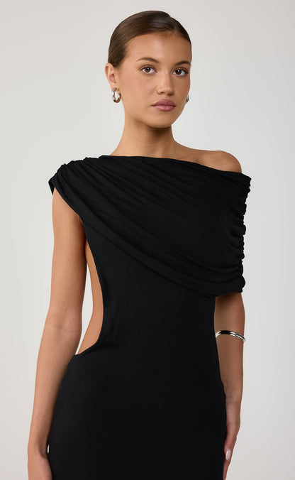 Alisa Maxi Dress (Black)