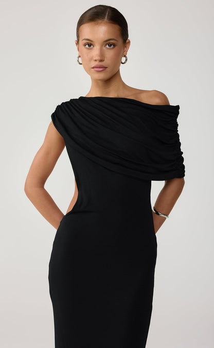 Alisa Maxi Dress (Black)