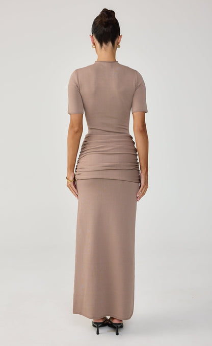 Cecily Maxi Dress (Mocha)