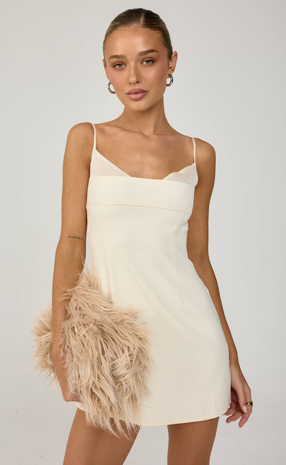 Charmed Mini Dress (Cream)
