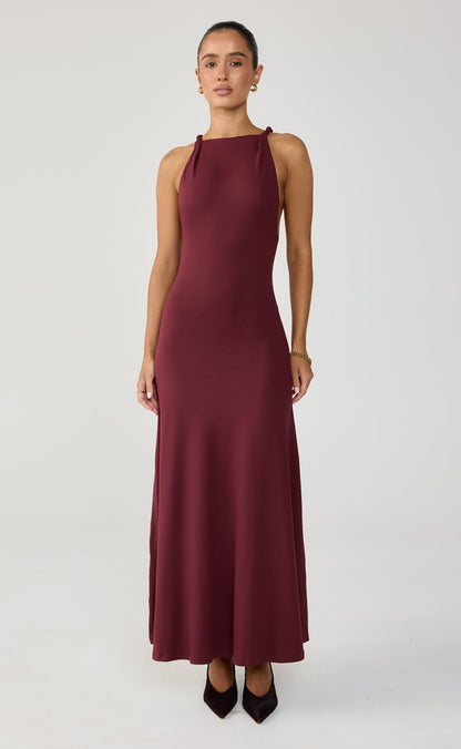 Collins Maxi Dress (Wine)