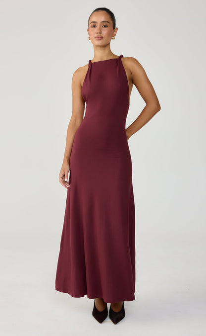 Collins Maxi Dress (Wine)
