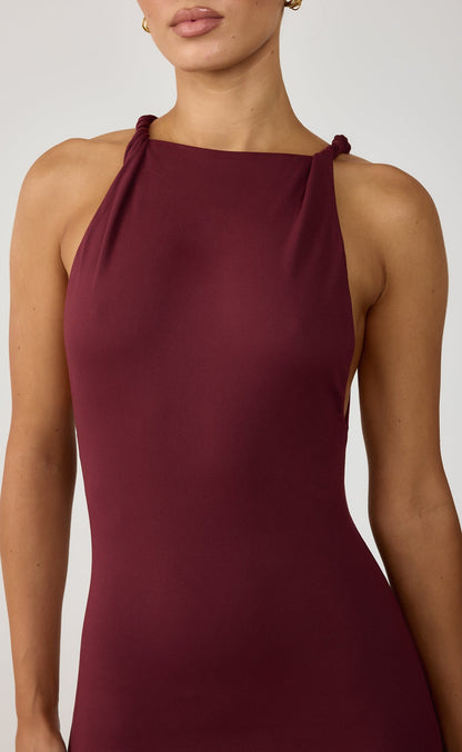 Collins Maxi Dress (Wine)