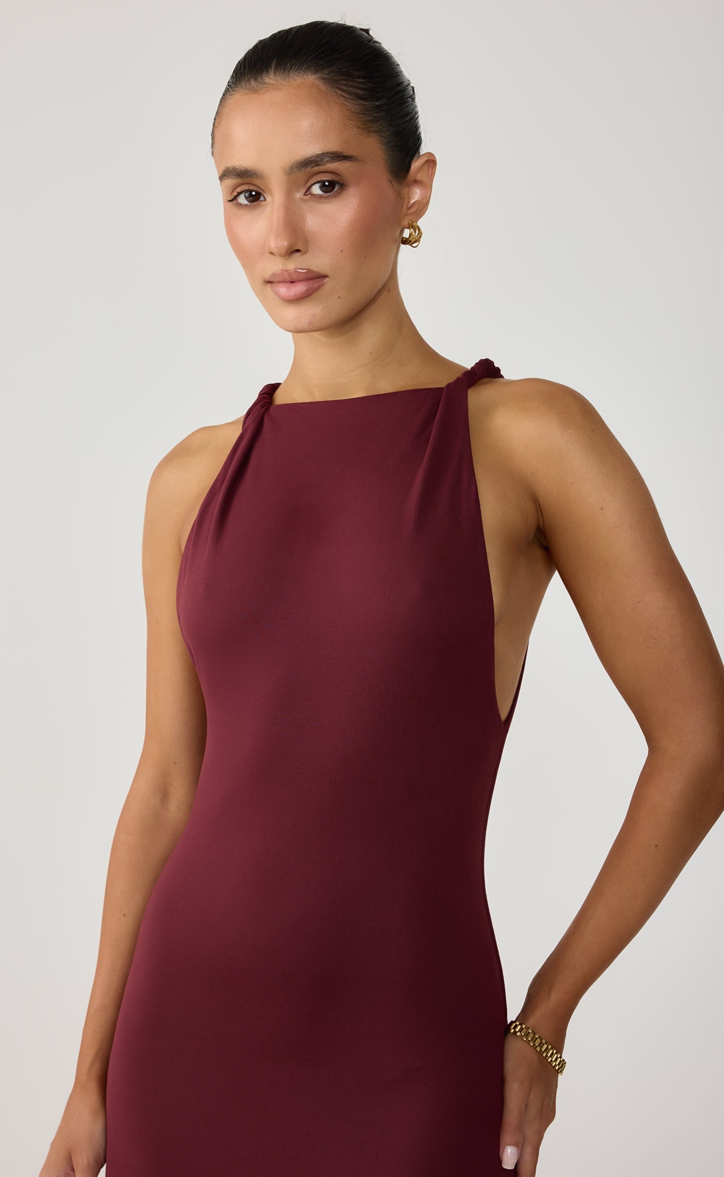 Collins Maxi Dress (Wine)