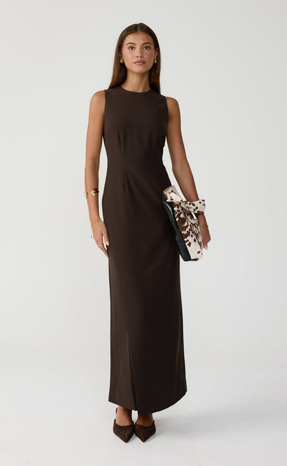 Connor Maxi Dress (Chocolate)