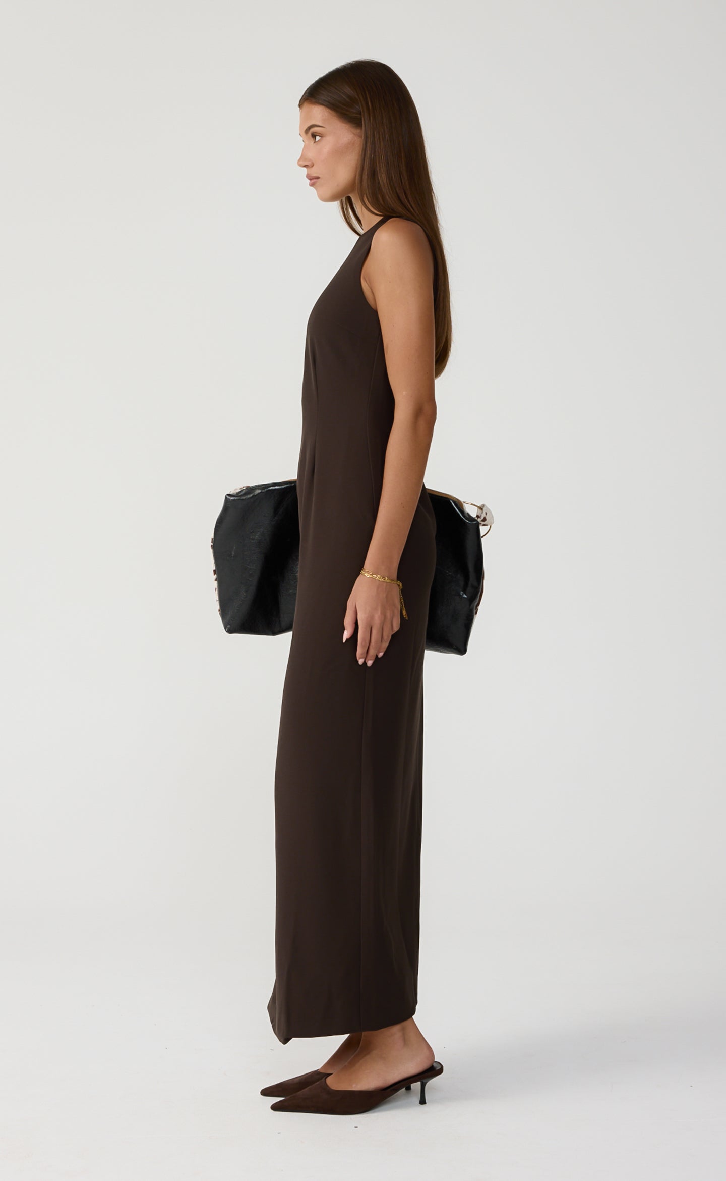 Connor Maxi Dress (Chocolate)