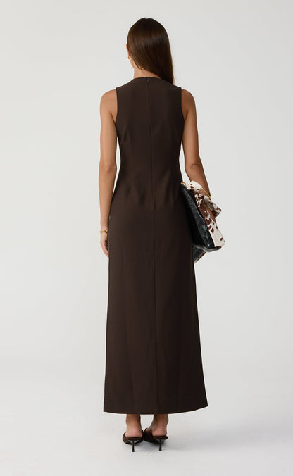 Connor Maxi Dress (Chocolate)