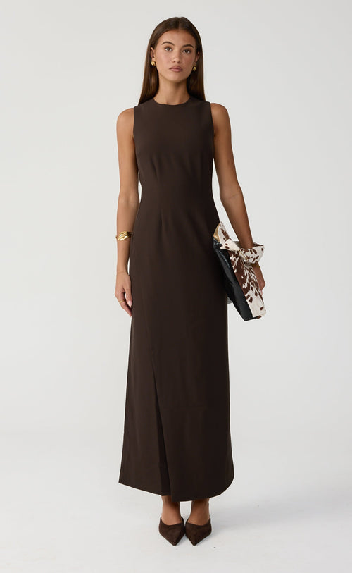 Connor Maxi Dress (Chocolate)